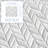11.3" x 10.7" Recycled Glass Leaf Floor & Wall Mosaic Tile