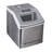 Frigidaire Countertop Stainless Steel Ice Maker with Transparent Window, Clear Ice Cube Maker, 40 lbs.-42662439