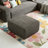 Corduroy Compression Ottoman with Cushioned Top, Designed to Match Compression Sofa Series, No Assembly Required-549505307
