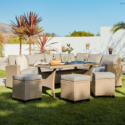 Bernardina 9 - Person Rattan with Cushions