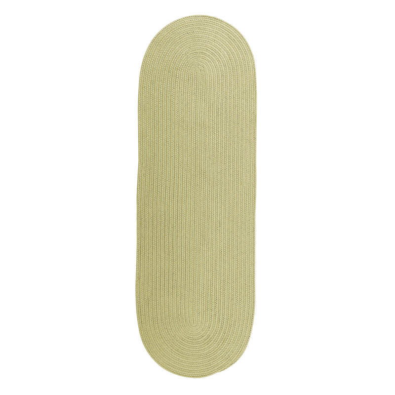 Tapis beige tressé Shepler, Tapis de couloir 2 pi x 11 pi