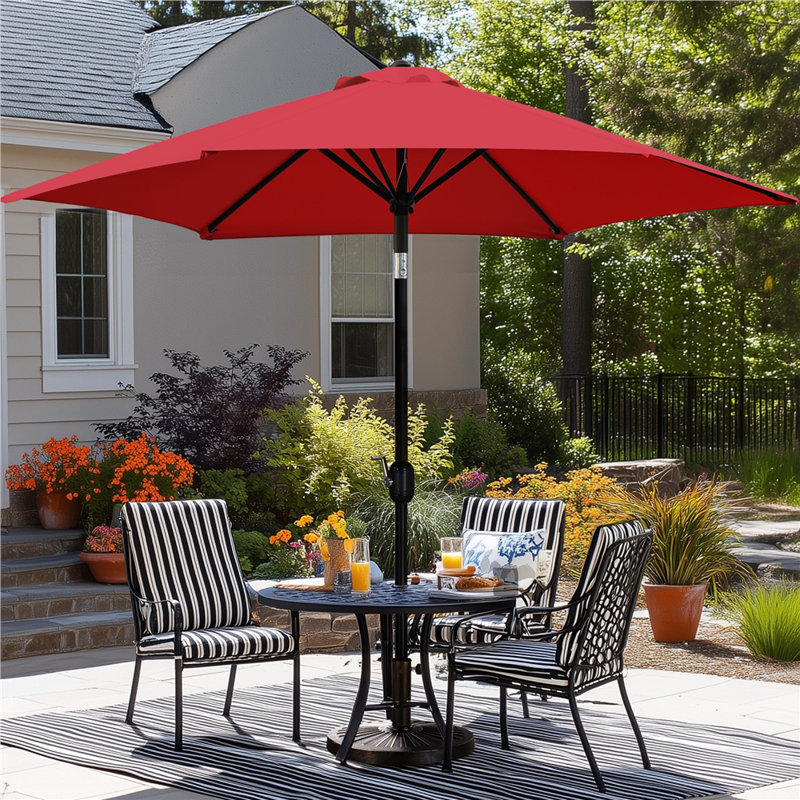 Charlean 269cm Tilt Parasol, Red