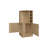 Corner Bar Cabinet With Bottle Rack And Open Shelf-1057169171