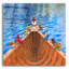  Art mural en verre «The Ark» par Marvindale, 12 po x 12 po