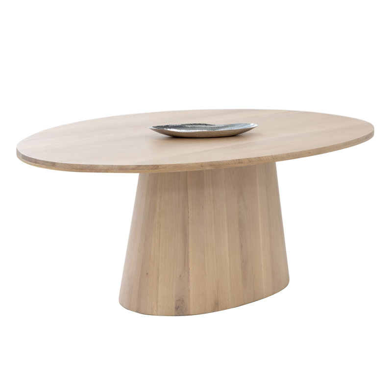 Table à manger Elina - Ovale - Chêne clair - 84 po - Brun