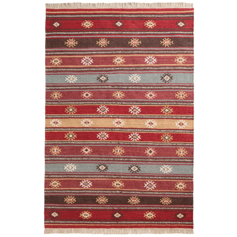 Simba Striped Hand Woven Area Rug, Rectangle 120 x 180cm