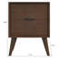 Table de chevet 2 tiroirs Alexandra Mid-Century