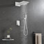 Système de douche en cascade mural avec douche à main