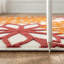 Tapis intérieur / extérieur jaune / rouge / vert à motif floral Geib-875808755