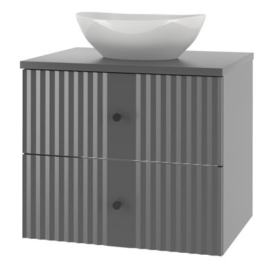 Arashel Wall Mounted Required Bathroom Storage Furniture Set