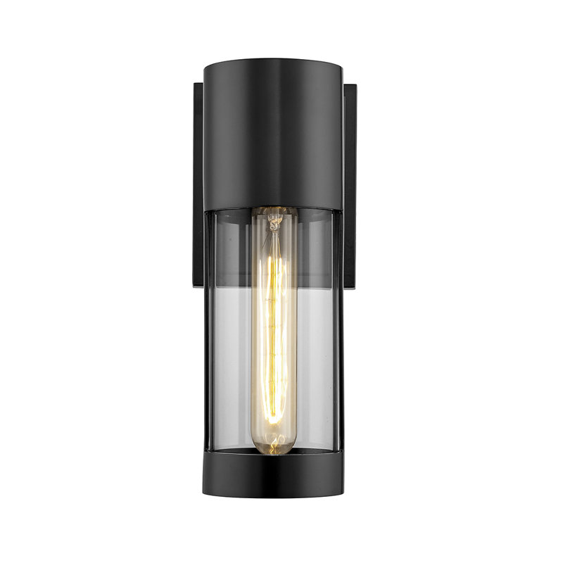 Aluminum Wall Light, Powder Coated Black