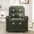 Multifunctional Green Recliner With Premium Chenille, Modern Design For Living Room And Nursery
