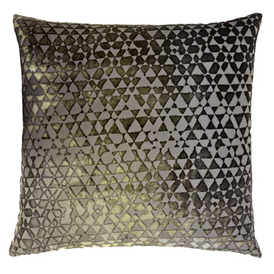Triangles Square Velvet Pillow Cover & Insert