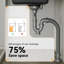 HOROW 60cm Single Bowl Kitchen Sink with Waste Kit and Siphon