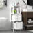 Freestanding Bathroom Cabinet With Open Shelf And 2 Drawers, White Floor Storage Organizer For Bathroom Or Living Room