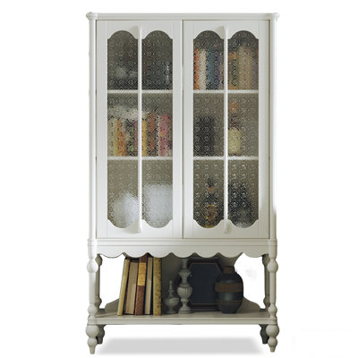 White Solid Wood + Glass Display Cases