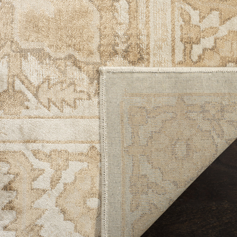 Tapis à motif oriental crème, Rectangle 8 pi x 10 pi