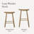 Maven Lane Luna Backless Wooden Kitchen Stool-92610972-93051216-120617271