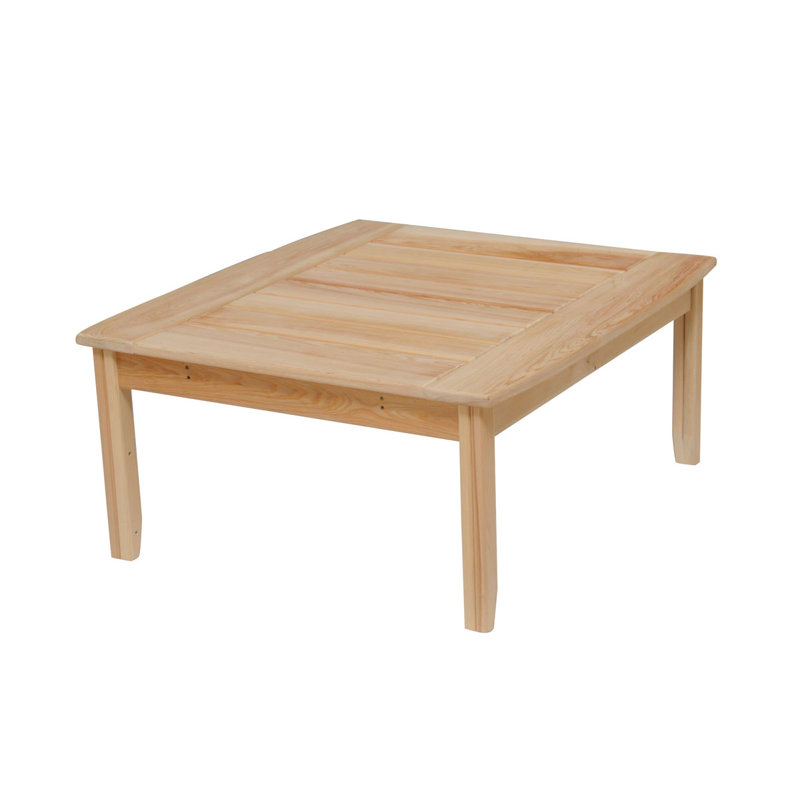 Table de conversation en bois massif Stiefel, Naturel