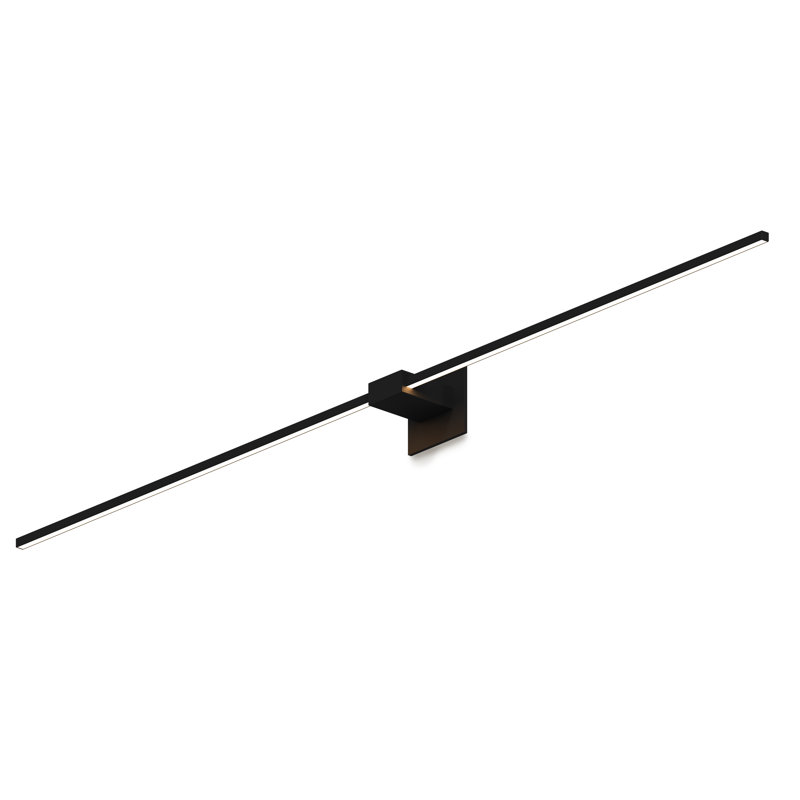Z-Bar LED Armed Sconce, Matte Black, 4.5" H x 60" W x 4" D