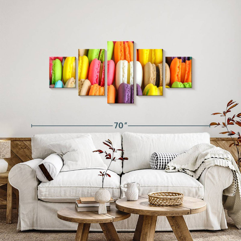 Luscious Macarons, 24" H x 55" W