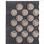 Polka Dots Area Rug in Dark Gray/Beige