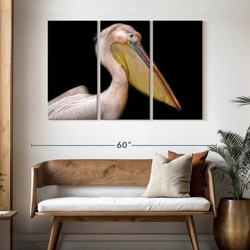Brampt Pelican Portrait, 32" H x 50" W
