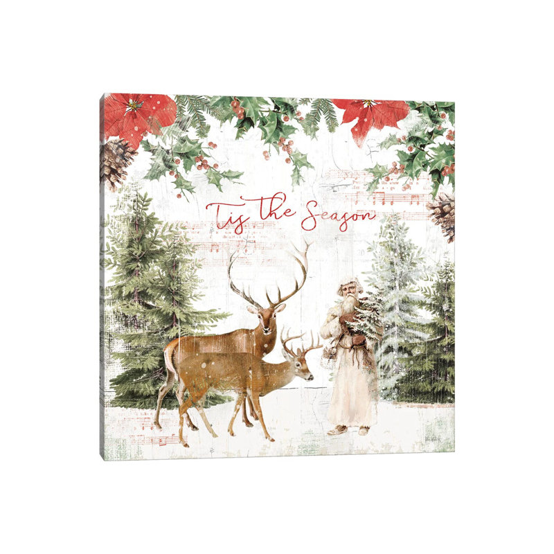 Wooded Holiday Ii by Katie Pertiet - Wrapped Canvas Gallery-Wrapped Canvas Giclée, 30.48 cm H x 30.48 cm W