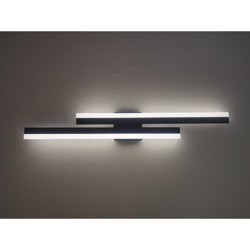 24 "barre de salle de bain moderne à 2 lumières DEL à intensité variable pour meuble-lavabo éclairant 3000K / 4000K / 6500K