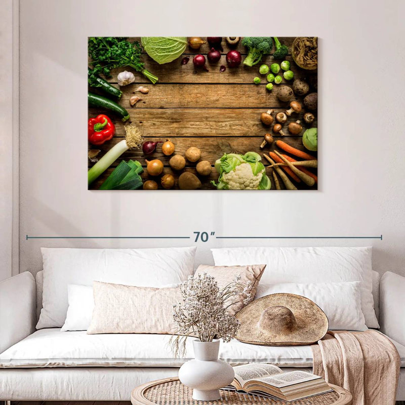 Yarlin Vegetable Feast, 30" H x 45" W