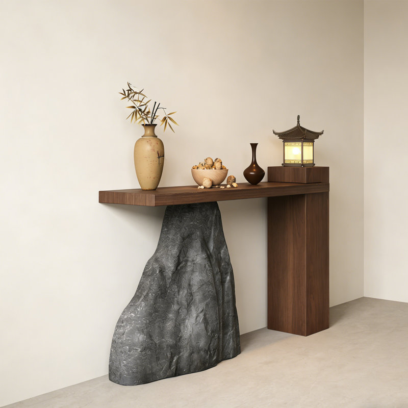 Console Retro Minimalist Art Design, H 35,43 po x l 39,37 po x P 11,81 po