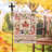 Welcome Fall Leaf Suede Garden Flags