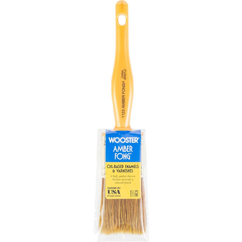 Wooster 1123 1-1 / 2 po pinceau à poils de Chine brun ambre - 1PK
