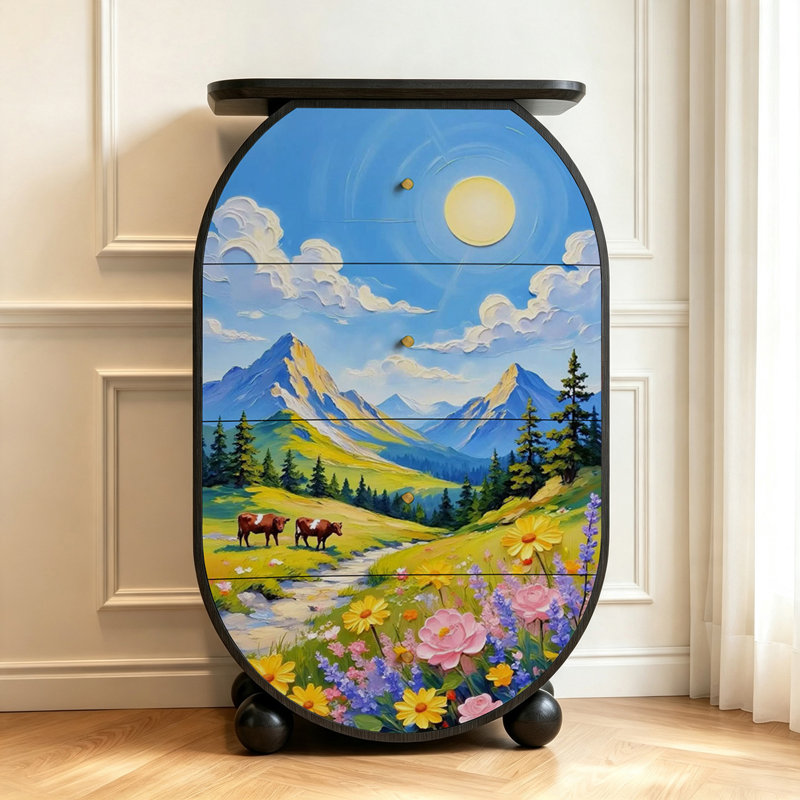 Armoire de salon moderne à tiroirs