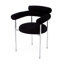 Ensemble de 2 chaises rembourrées avec pieds en métal-1065421381