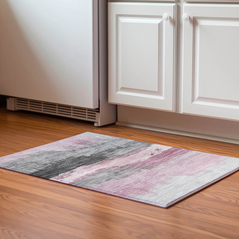 Premium Machine Washable Fairwood AMF1880 Modern Rug, Rectangle 1'8" x 2'6"