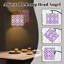  Lampe sur pied arc abstraite mauve géométrique moderne haute lampe sur pied à DEL réglable en lin 3 températures de couleur