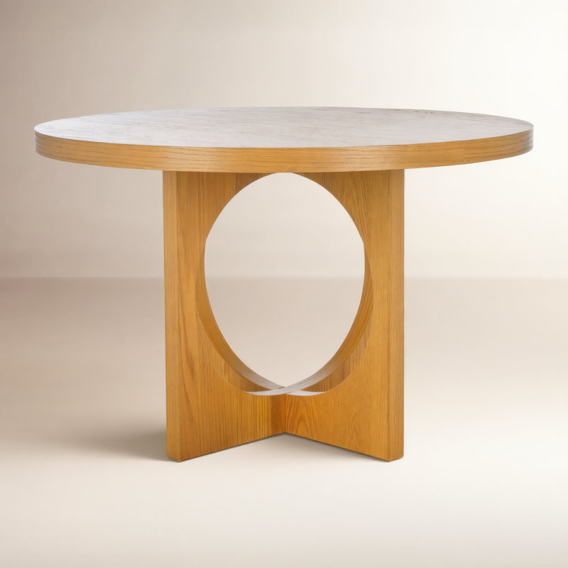 Table de salle à manger en bois 47 po Vischer, Naturel