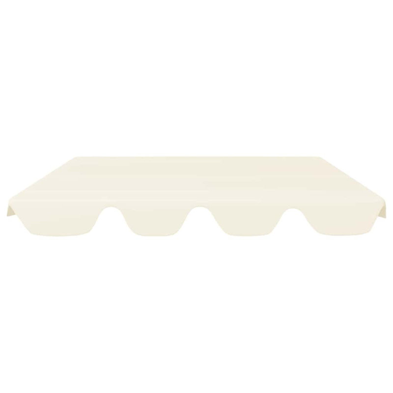 Auvent de remplacement en tissu orange Maylin, L 59,1 po / 51,2 po x P 41,3 po / 27,3 po, Crème, crème