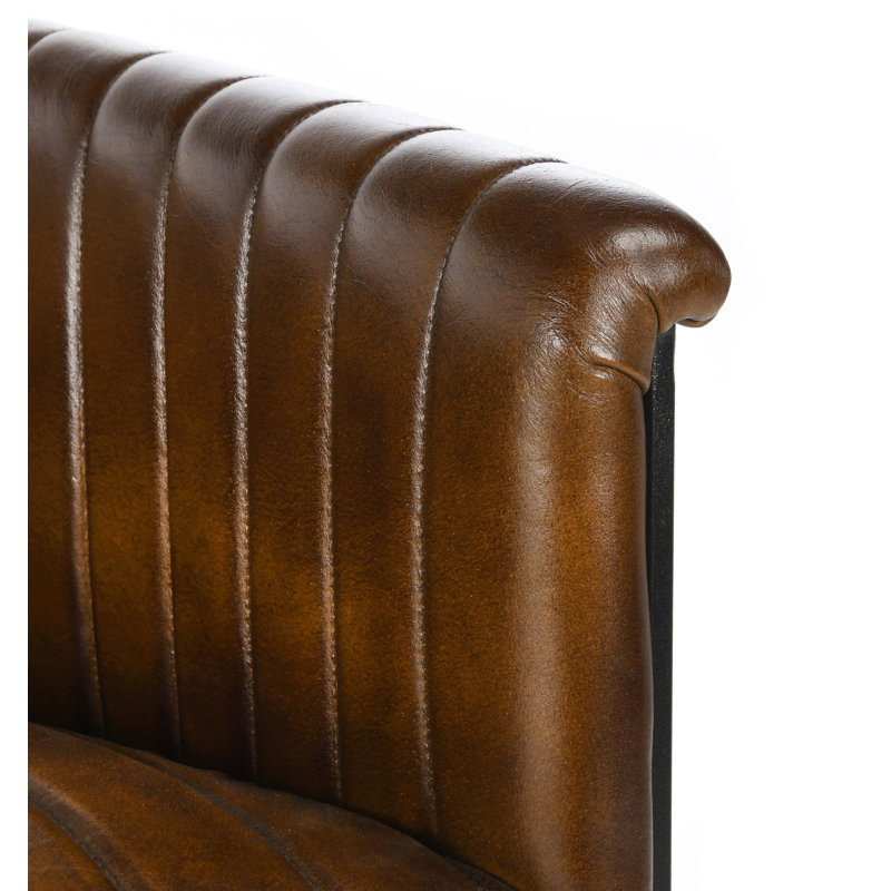 Seville Top Grain Leather Stool, Bar Stool (30" Seat Height)