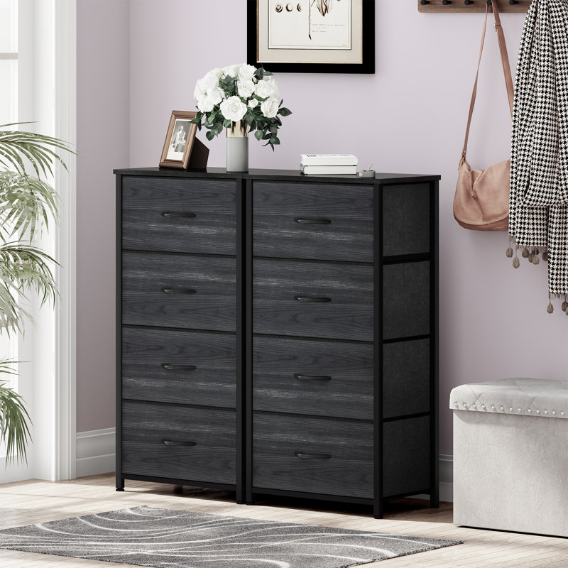 Kathiria Dresser, Charcoal Black/Black