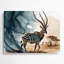 Faune, art mural beige en métal Kudu-1675720450
