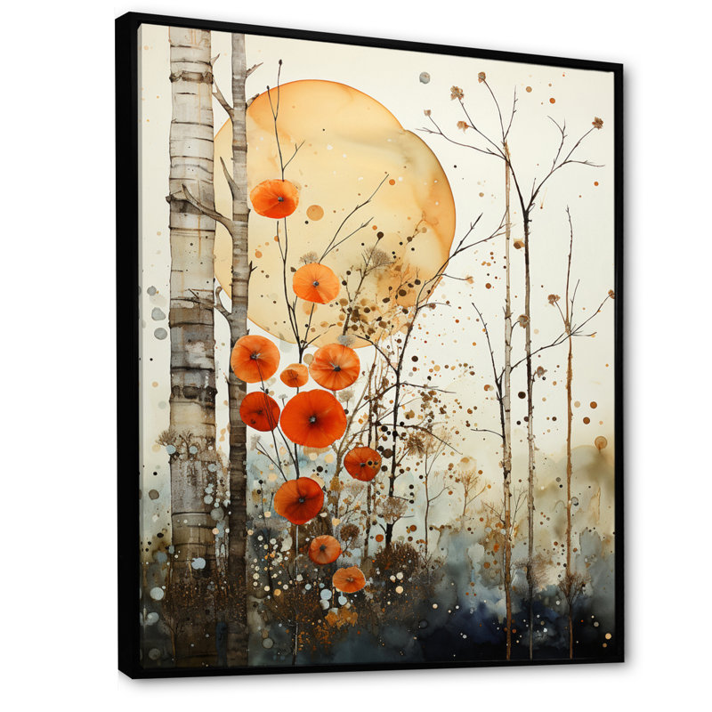 Rustic Reflections sur impression sur toile, Cadre flottant noir, H 32 po x l 16 po x P 1 po