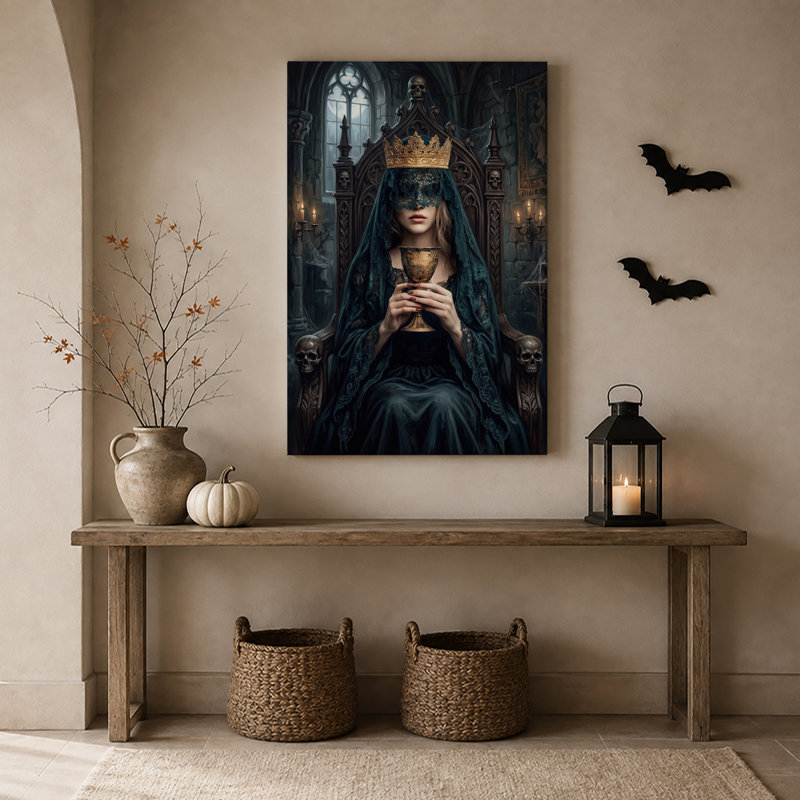 Art gothique sur toile, Halloween gothique, H 18 po x l 12 po