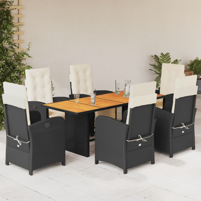 Table de salle à manger rectangulaire Vidaxl, Gris, Gris, 6