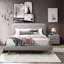 Table de chevet 2 tiroirs Grey Boucle