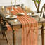 3 pièces de chemin de table en gaze or orange 120 pouces 10pi