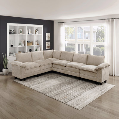 Ensemble de canapé modulaire 6 pièces Modern Contemporary