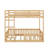 Full Over Full Wood Bunk Bed With Ladder-1367410316