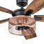 Ventilateur de plafond 52 po avec lumières DEL et télécommande Carnegie-909926753